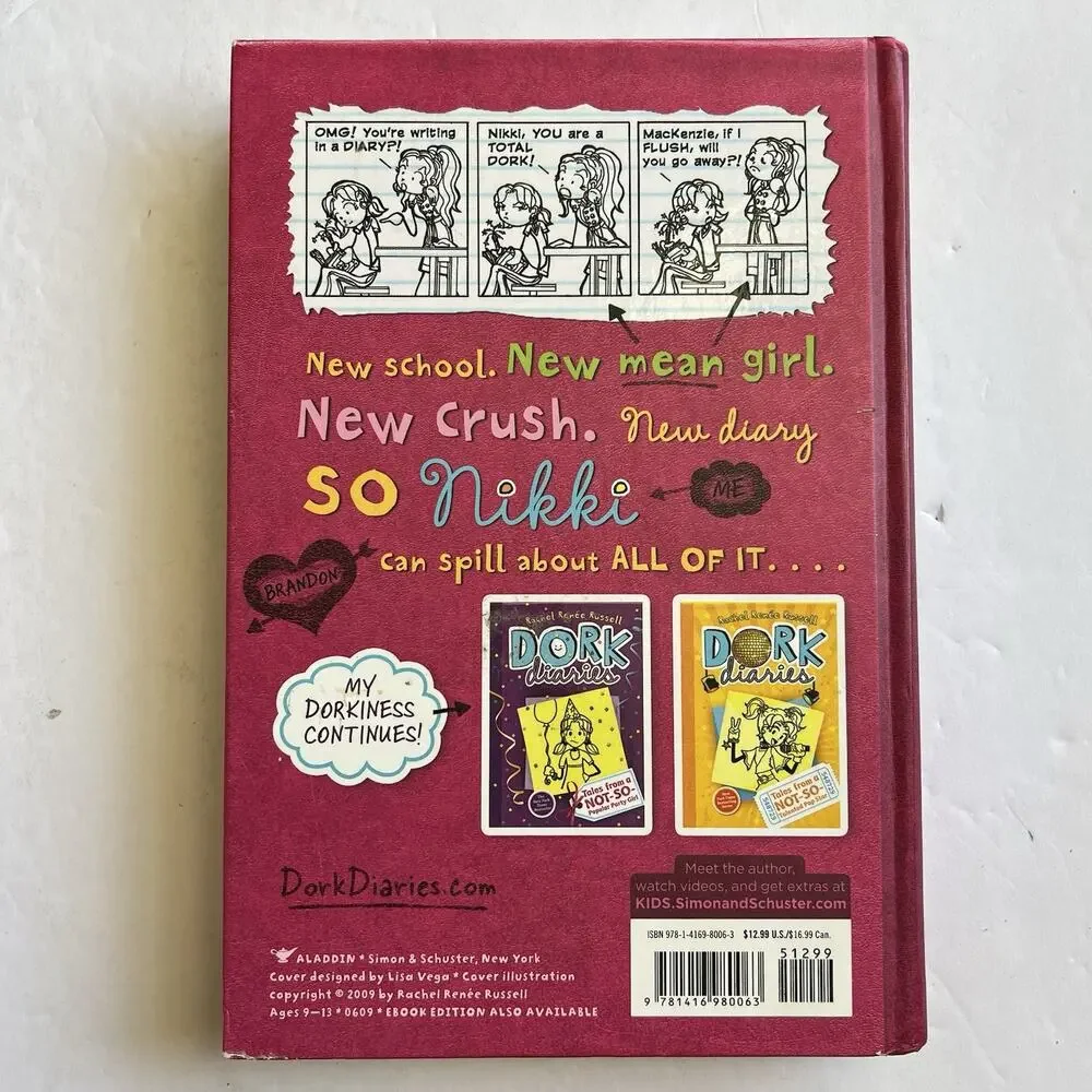 Dork Diaries 1 Tales from a Not So Fabulous Life Hardcover Rachel Renee Russell